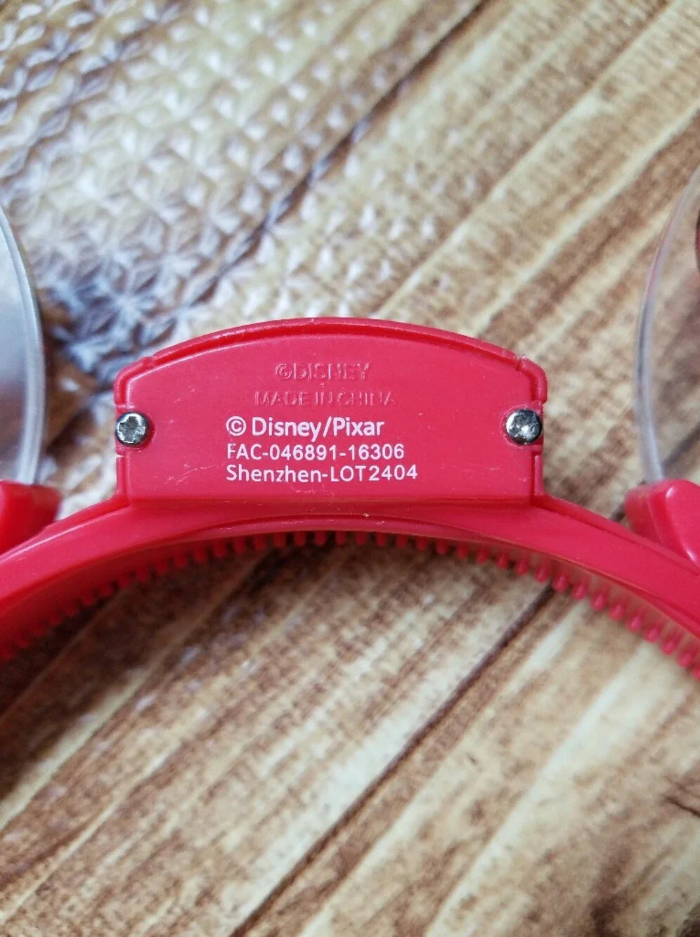 Disney Parks Cars Land Lightning McQueen Light Up Mickey Ears Headband DCA - Picture 3 of 8